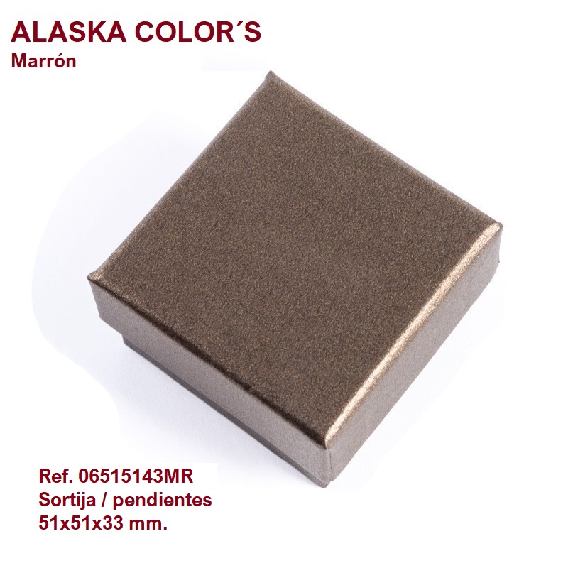 Alaska Color´s MARRÓN sortija 51x51x33 mm.